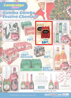 Cambridge Liquor KZN : November Mid Month (7 Nov - 20 Nov 2018), page 1