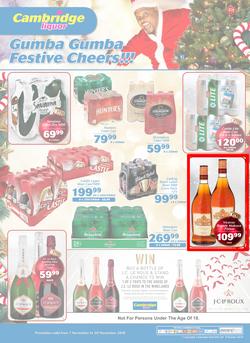 Cambridge Liquor KZN : November Mid Month (7 Nov - 20 Nov 2018), page 1