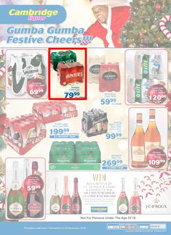 Cambridge Liquor KZN : November Mid Month (7 Nov - 20 Nov 2018), page 1