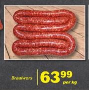 Braaiwors-Per kg