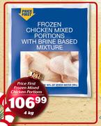 Price First Frozen Mixed Chicken Portions-4kg