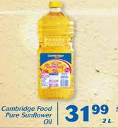 Cambridge Food Pure Sunflower Oil-2Ltr
