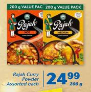 Rajah Curry Powder-200g Each