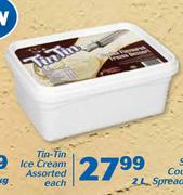 Tin Tin Ice Cream-2Ltr Each