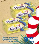 Rama Margarine Spread For Bread Brick-500g Each