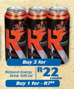 Reboost Energy Drink-3x500ml Combo