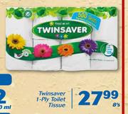 Twinsaver 1-Ply Toilet Tissue 8’s