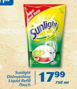 Sunlight Dishwashing Liquid Refill Pouch-750ml