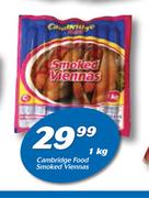 Cambridge Food Smoked Viennas-1Kg