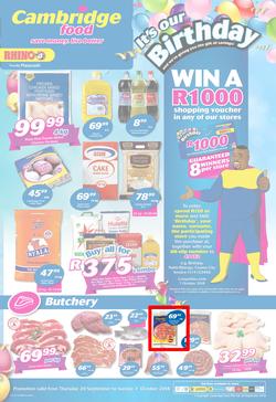 Cambridge Food KZN : September Month End (20 Sept - 7 Oct 2018), page 1