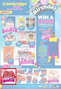 Cambridge Food KZN : September Month End (20 Sept - 7 Oct 2018), page 1