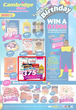 Cambridge Food KZN : September Month End (20 Sept - 7 Oct 2018), page 1