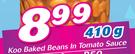 Koo Baked Beans In Tomato Sauce-410g