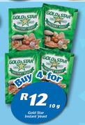 Gold Star Instant Yeast-4 x 10g