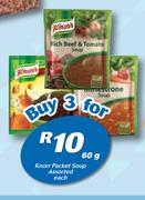 Knorr Packet Soup Assorted-3 x 60g Each