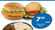 Chicken / Beef Burger-Each