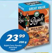 Rajah Curry Powder Assorted-200g Each
