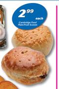 Cambridge Food Plain/Fruit Scones-Each