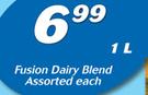 Fusion Dairy Blend Assorted-1Ltr Each