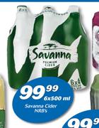 Savanna Cider NRBs-6 x 500ml