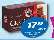 Bakers Choc-Kits Assorted-200g Each