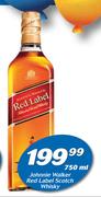 Johnnie Walker Red Label Scotch Whisky-750ml