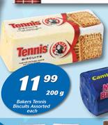 Bakers Tennis Biscuits Assorted-200g Each