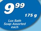 Lux Bath Soap Assorted-175g Each