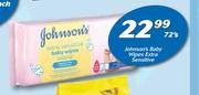 Johnsons Baby Wipes Extra Sensitive-72's