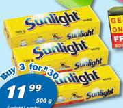 Sunlight Laundry Bar Soap Assorrted-3 x 500g