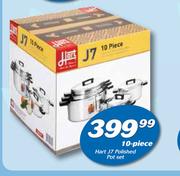 Hart J7 Polished Pot Set 10 Piece