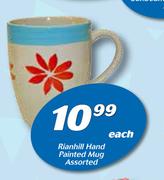 Rianhill Hand Painted Mug Assorted-Each