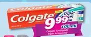 Colgate Toothpaste Triple Actioon Only-100ml