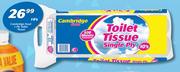 Cambridge Food 1 Ply Toilet Tissue-10's