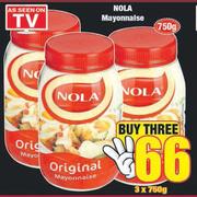 Nola Mayonnaise-For 3 x 750g