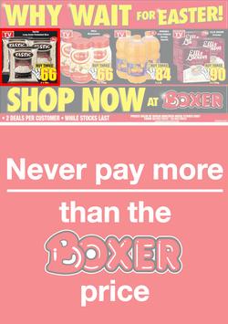 Boxer Super Store KwaZulu-Natal : Never Pay More (10 March - 13 March 2022), page 1