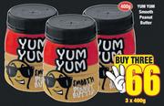 Yum Yum Smooth Peanut Butter-3 x 400g