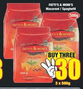 Fatti's & Moni's Macaroni/ Spaghetti-3 x 500g