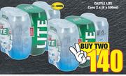Castle Lite Cans-2 x 6 x 500ml