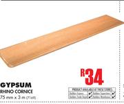 Gypsum Rhino Cornice 75mm x 3m