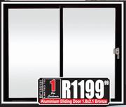 Aluminium Sliding Door 1.8 x 2.1 (Bronze)