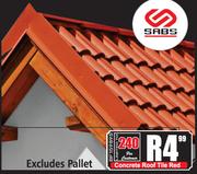 SABS Concrete Roof Tile (Red)