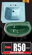 Assorted Basins-Each