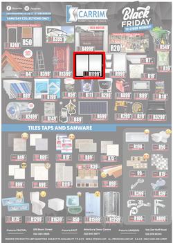 K Carrim Builders Mecca : Black Friday To Cyber Monday (27 November - 30 November 2020), page 1