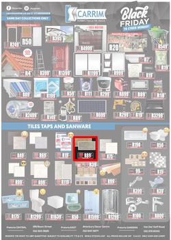 K Carrim Builders Mecca : Black Friday To Cyber Monday (27 November - 30 November 2020), page 1
