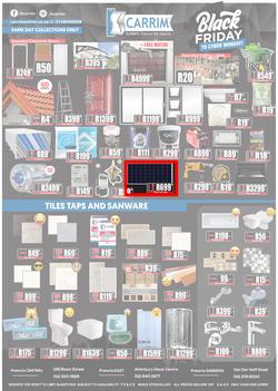 K Carrim Builders Mecca : Black Friday To Cyber Monday (27 November - 30 November 2020), page 1
