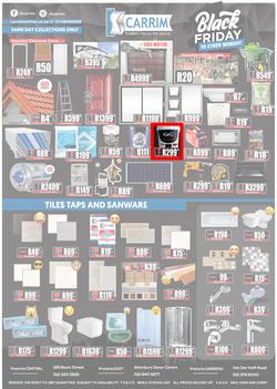 K Carrim Builders Mecca : Black Friday To Cyber Monday (27 November - 30 November 2020), page 1