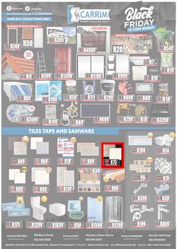 K Carrim Builders Mecca : Black Friday To Cyber Monday (27 November - 30 November 2020), page 1