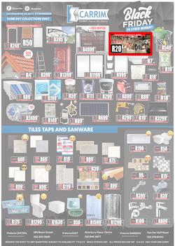 K Carrim Builders Mecca : Black Friday To Cyber Monday (27 November - 30 November 2020), page 1
