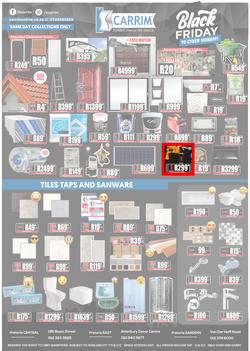 K Carrim Builders Mecca : Black Friday To Cyber Monday (27 November - 30 November 2020), page 1
